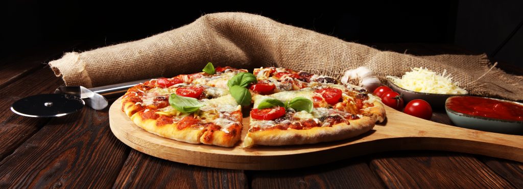 Vegetarian Italian pizza 
